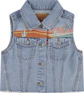 Levi's Kids' Embroidered Raw Hem Denim Vest