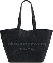 Alexander Wang Punch Hotfix Denim Tote