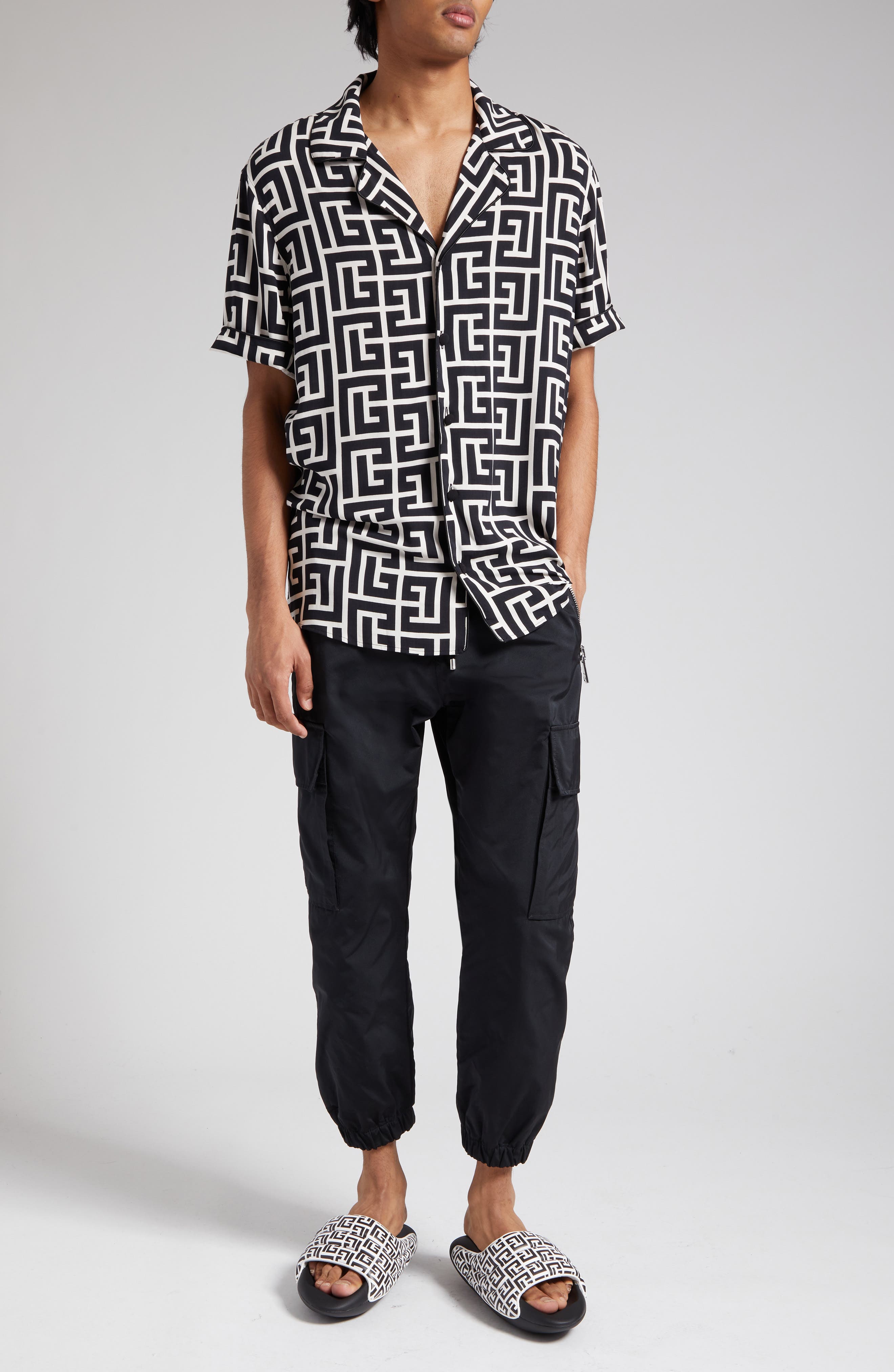 Macro Monogram Short Sleeve Pajama Shirt - image 2