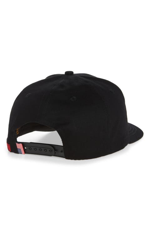 Rodeo Embroidered Cotton Twill Snapback Baseball Cap