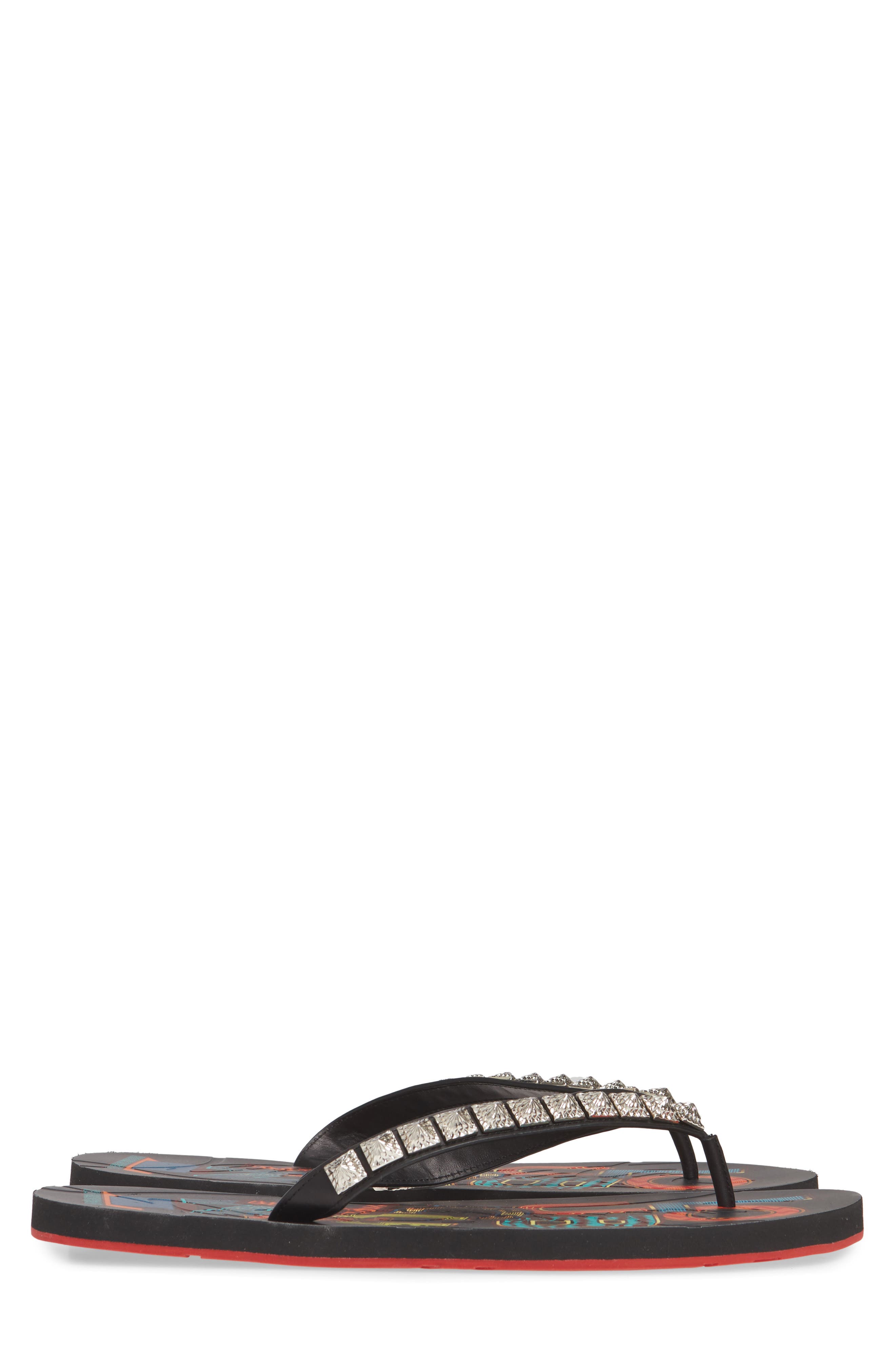 Christian Louboutin Loubi Flip Flop, Alternate, color, 