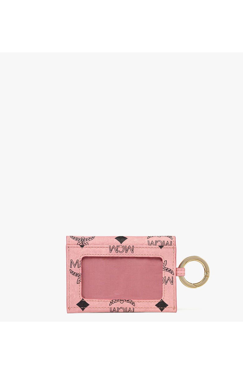 MCM Aren Lanyard ID Wallet in Visetos, Alternate, color, Pink