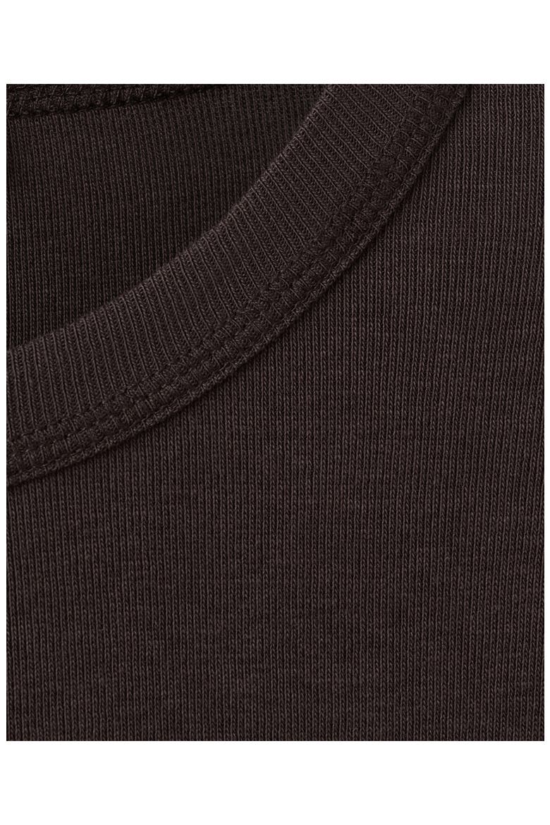 Long Sleeve Cotton Rib T-Shirt, Alternate, color, BROWN