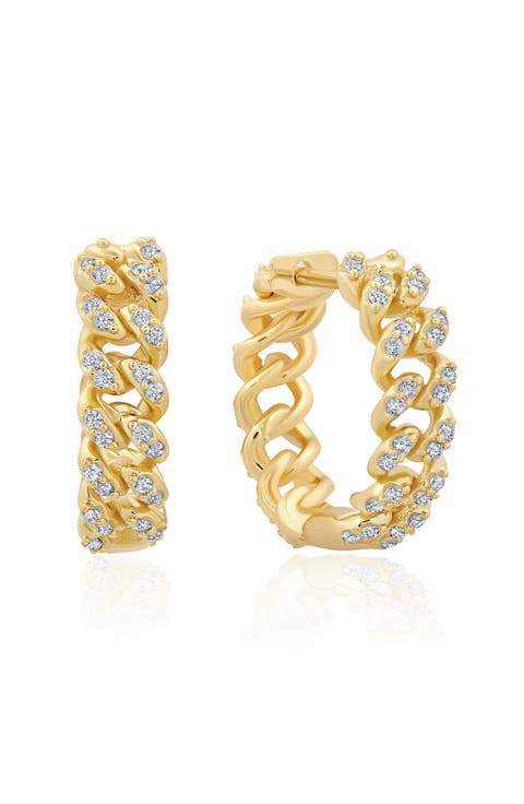 Cabana Cuban Link Hoop Earrings