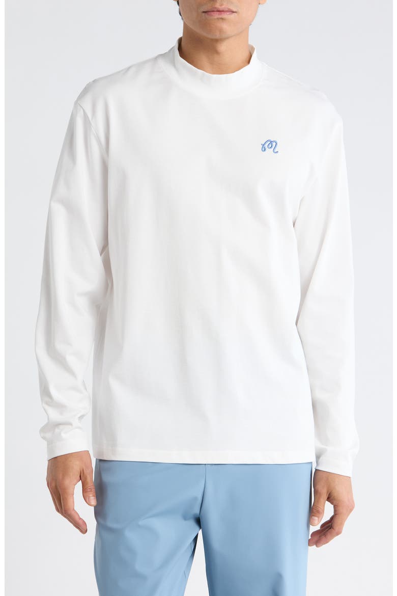 Upland Mock Neck Long Sleeve T-Shirt, Main, color, SNOW WHITE