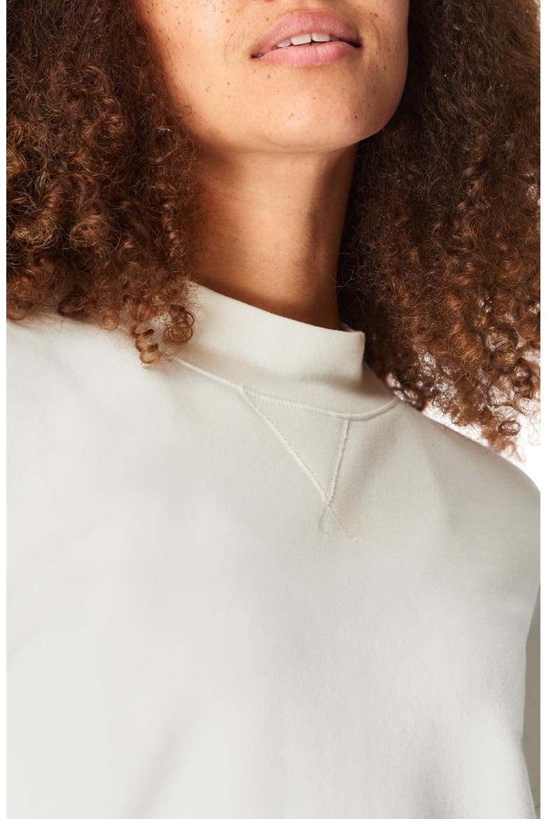 Recline Open Back Sweatshirt, Alternate, color, LILY WHITE