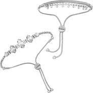 GUESS Set of 2 Crystal Slider Bracelets