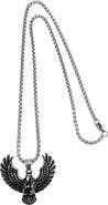 Adornia Men's Water Resistant Eagle Pendant Necklace