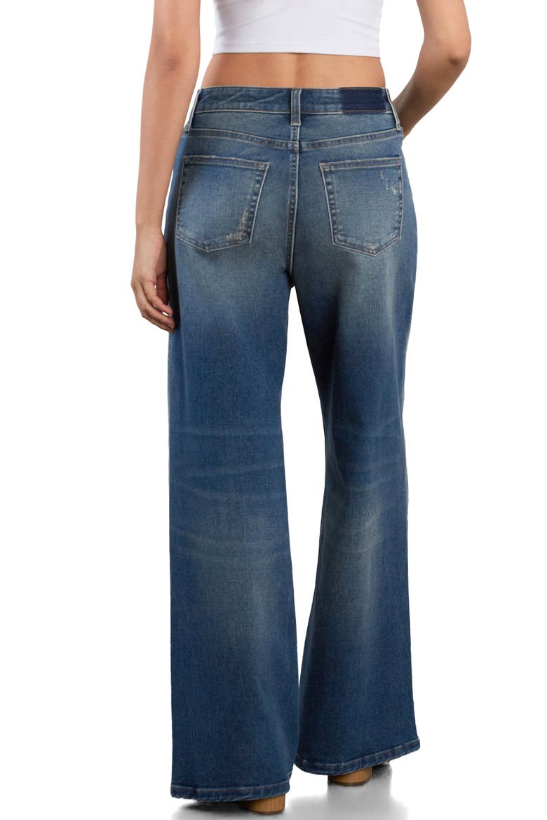 Worn Wide Leg Jeans, Alternate, color, WORN BLU