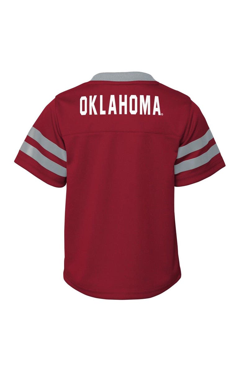 Outerstuff Toddler Crimson Oklahoma Sooners Two-Piece Red Zone Jersey & Pants Set, Alternate, color, Crimson
