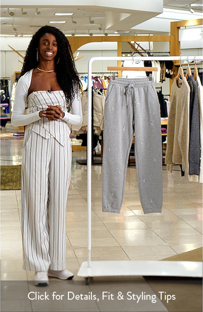 Kingston Martini Embroidered Cotton Joggers, sales video thumbnail