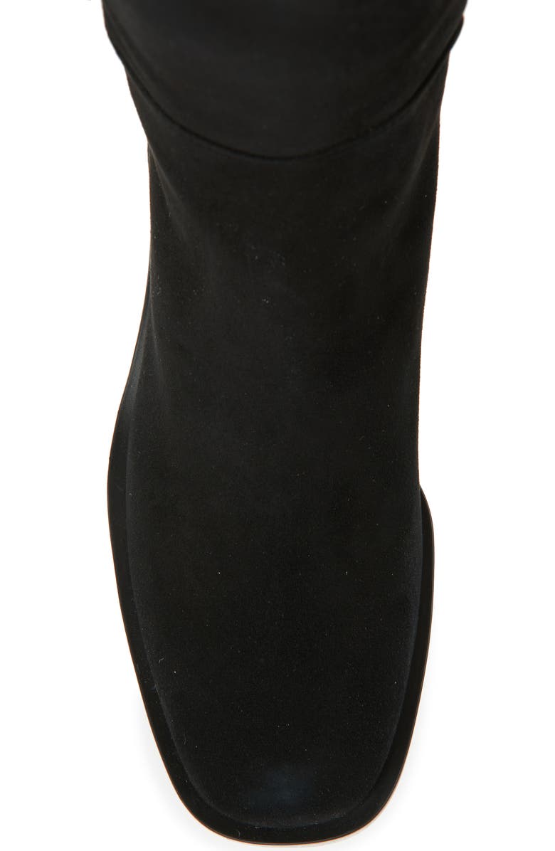 Stuart Weitzman Effortless Stretch Back Boot, Alternate, color, Black Suede