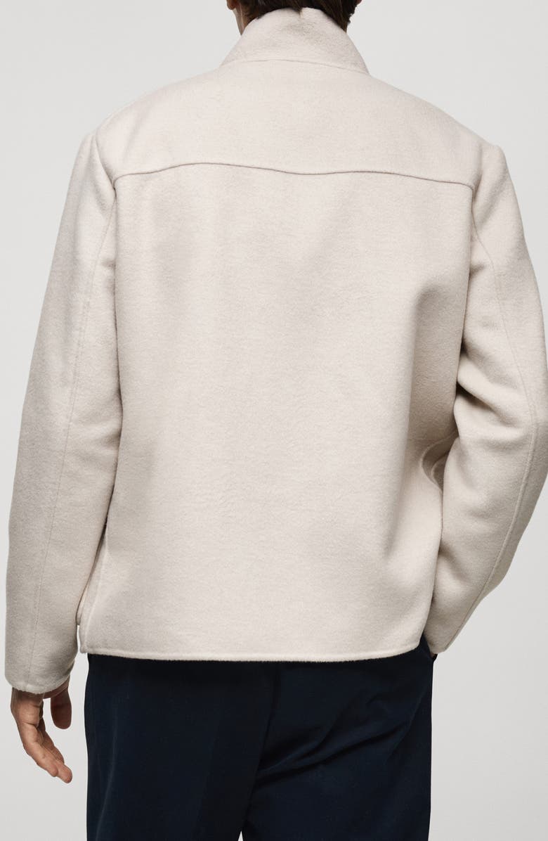 MANGO Handmade Wool Blend Jacket, Alternate, color, 