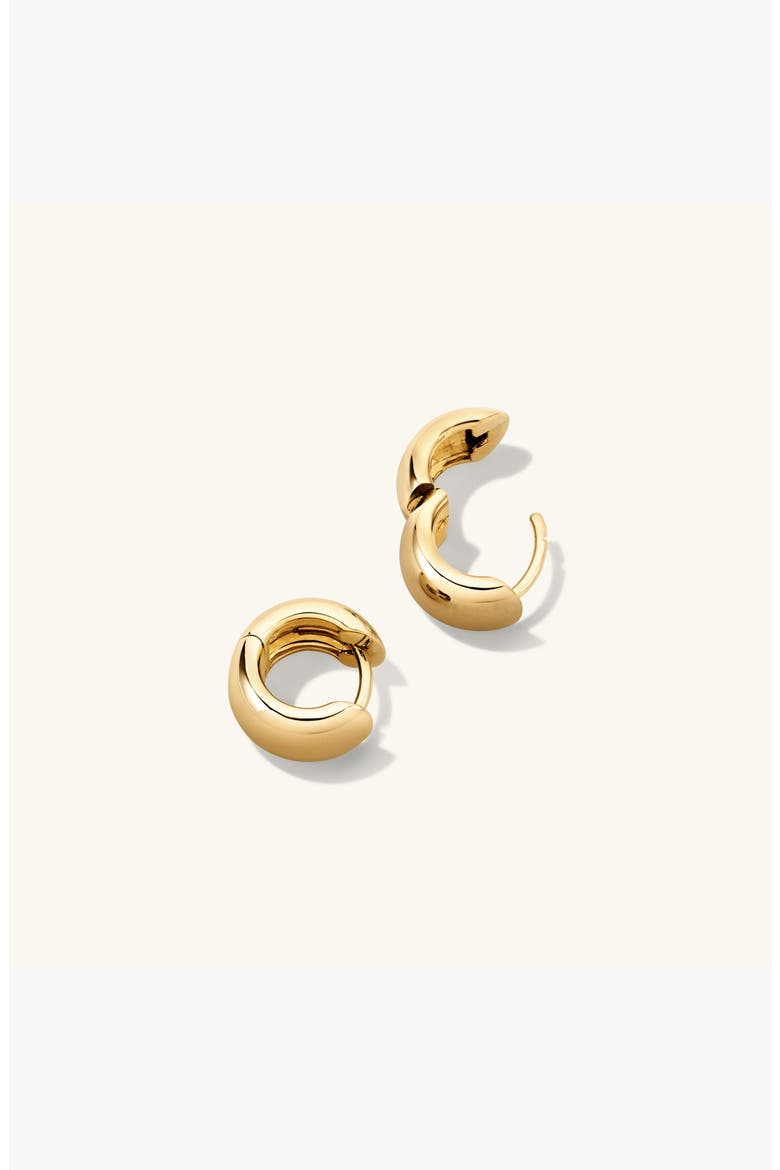 Chunky Huggie Hoop Earrings, Alternate, color, 18k Gold Vermeil