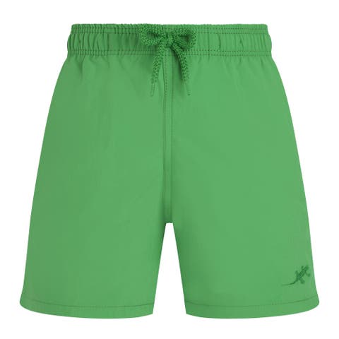 Boys' Swim Trunks With Water Reactive Mosaic Lizard