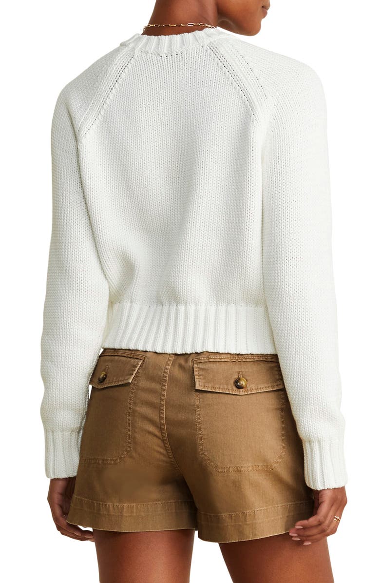 vineyard vines Chunky Cotton Blend Crewneck Sweater, Alternate, color, 