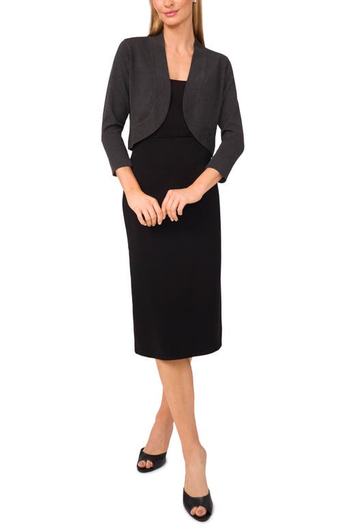 Halogenr Halogen(r) Three Quarter Sleeve Shrug In Black