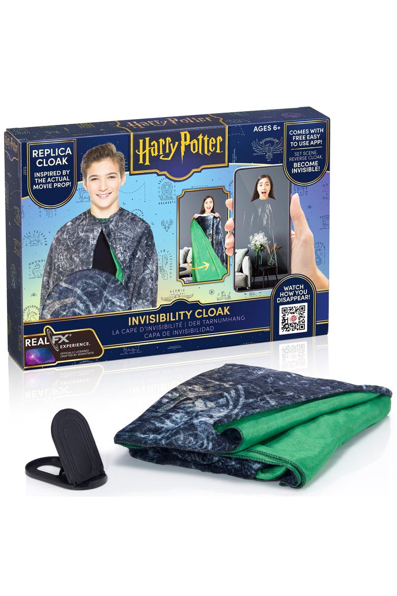 Harry Potter Invisibility Cloak , Luxury Navy Fabric Robe, Main, color, Multicolored