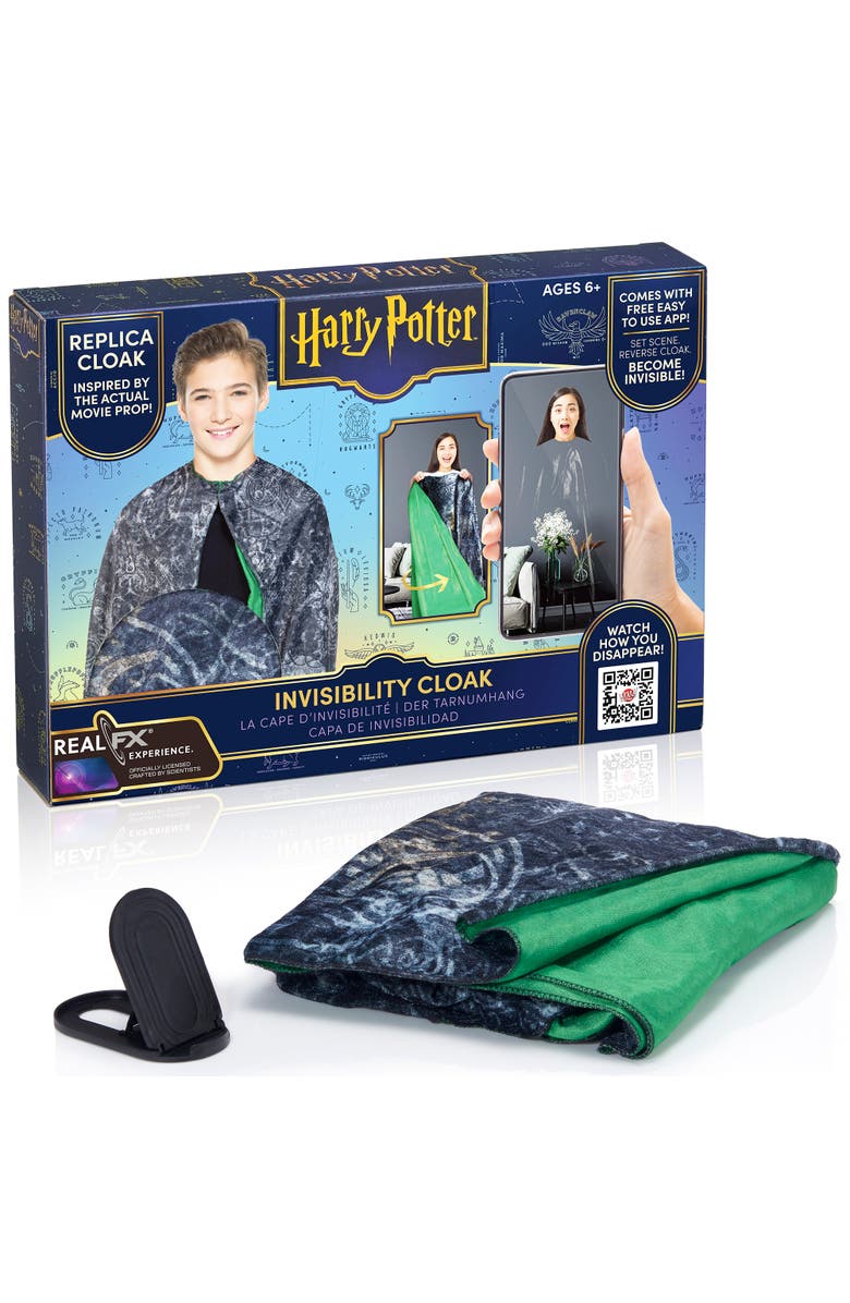 Wow Stuff! Harry Potter Invisibility Cloak , Luxury Navy Fabric Robe, Main, color, Multicolored