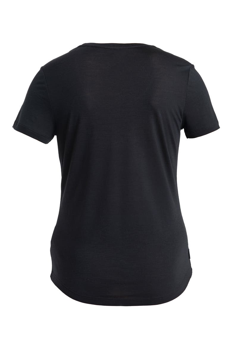 Lyocell & Merino Blend 125 Cool-Lite Sphere T-Shirt, Alternate, color, BLACK
