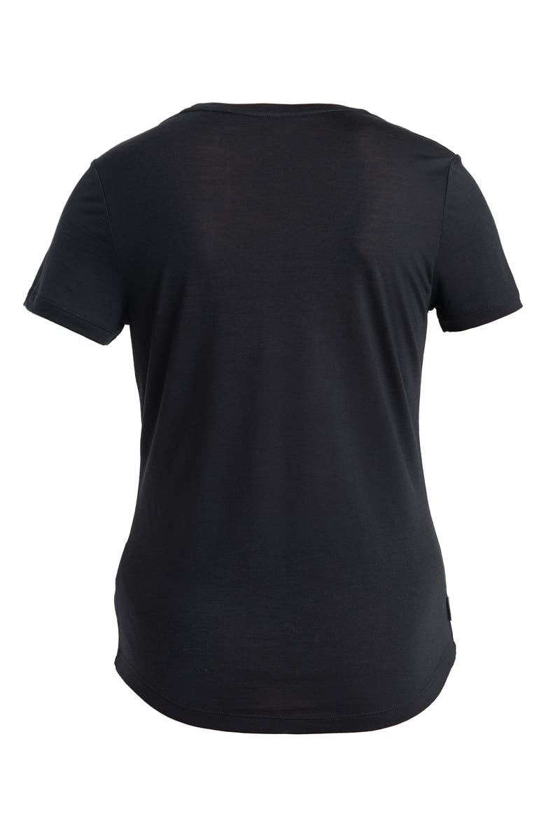 Icebreaker Lyocell & Merino Blend 125 Cool-Lite Sphere T-Shirt, Alternate, color, Black