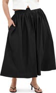 City Chic Maci Cotton Midi Skirt