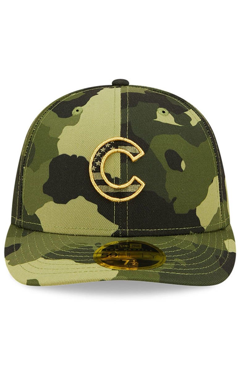 New Era Men's New Era Camo Chicago Cubs 2022 Armed Forces Day On-Field Low Profile 59FIFTY, Alternate, color, Camo
