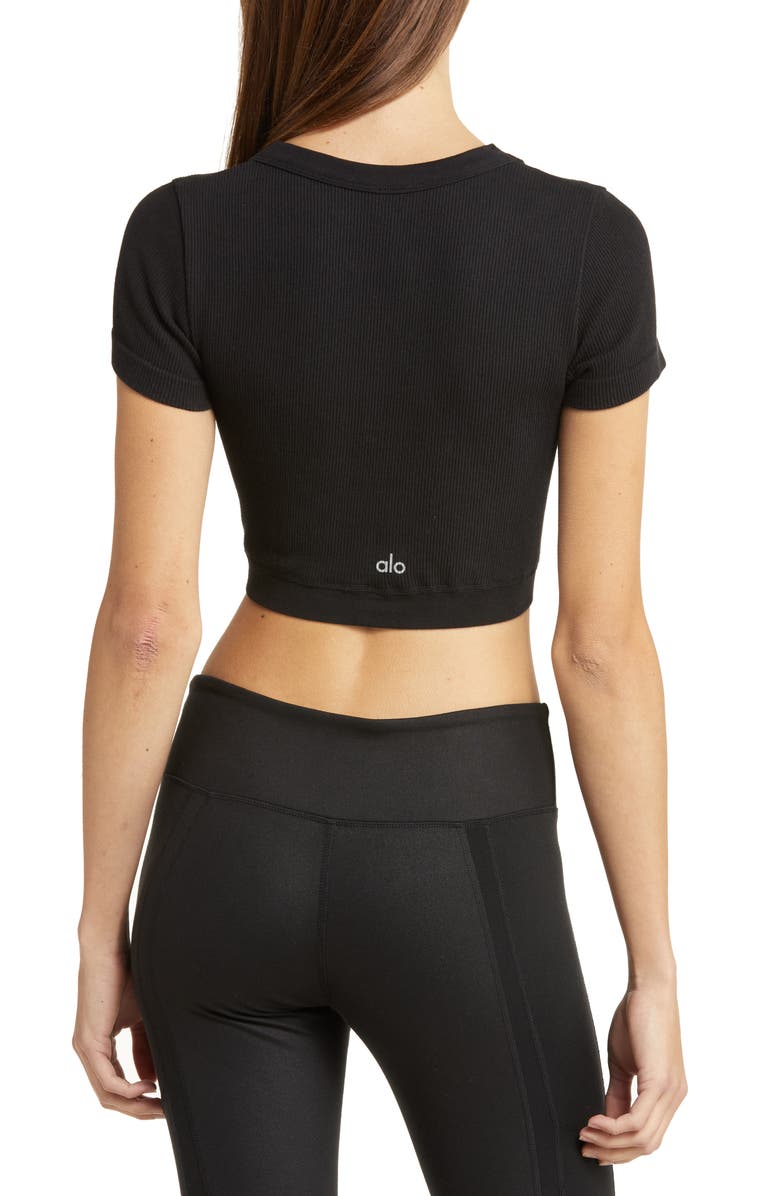 Alo Serene Rib Crop Top, Alternate, color,