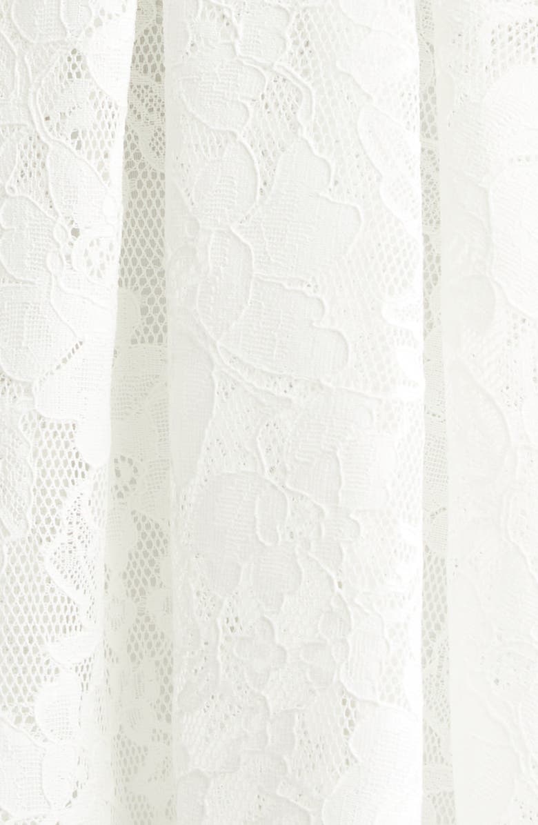 Zimmermann Belted Long Sleeve Floral Lace Minidress, Alternate, color, 