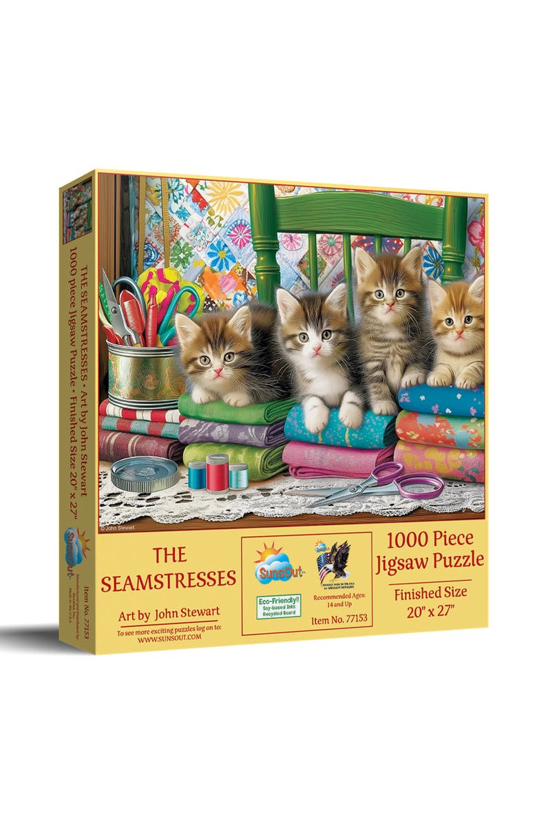 Sunsout The Seamstresses 1000 piece Jigsaw Puzzle for Adults, Main, color, Multicolor