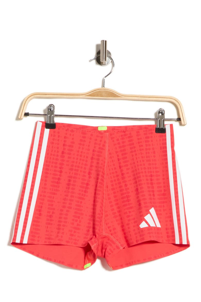 Promo 3-Stripe Shorts, Alternate, color, SEMI LUCID RED/ PURE RUBY