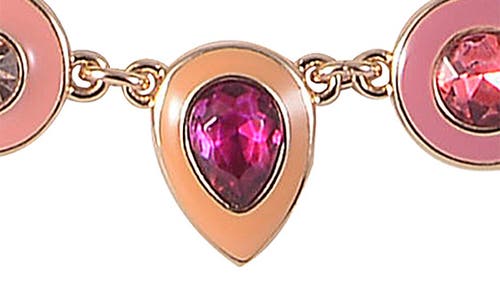 Laundry By Shelli Segal Crystal & Enamel Collar Necklace