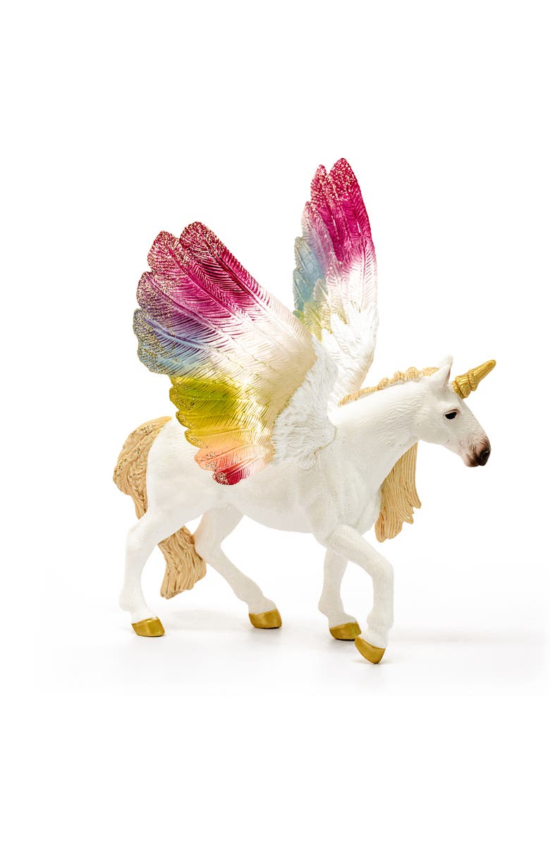 Schleich Bayala Winged Rainbow Unicorn, Multicolor, Kids 5+, Alternate, color, Multicolored