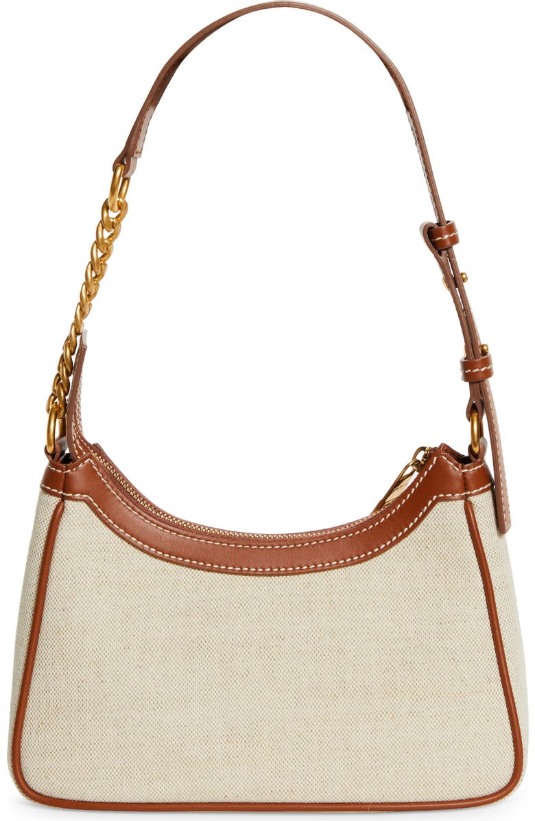 Balmain B-Army Canvas & Leather Shoulder Bag, Alternate, color,