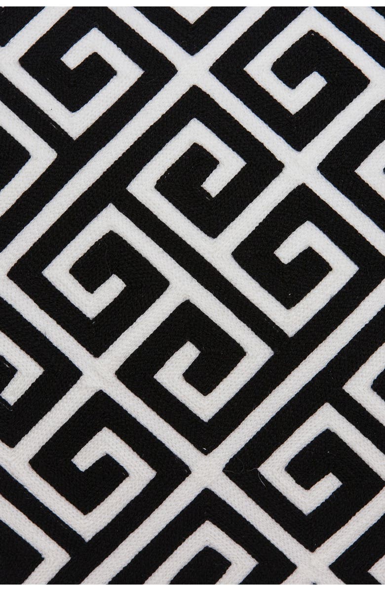 PARKLAND COLLECTION Cameo Transitional Pillow - 20" x 20" - Black, Alternate, color, Black