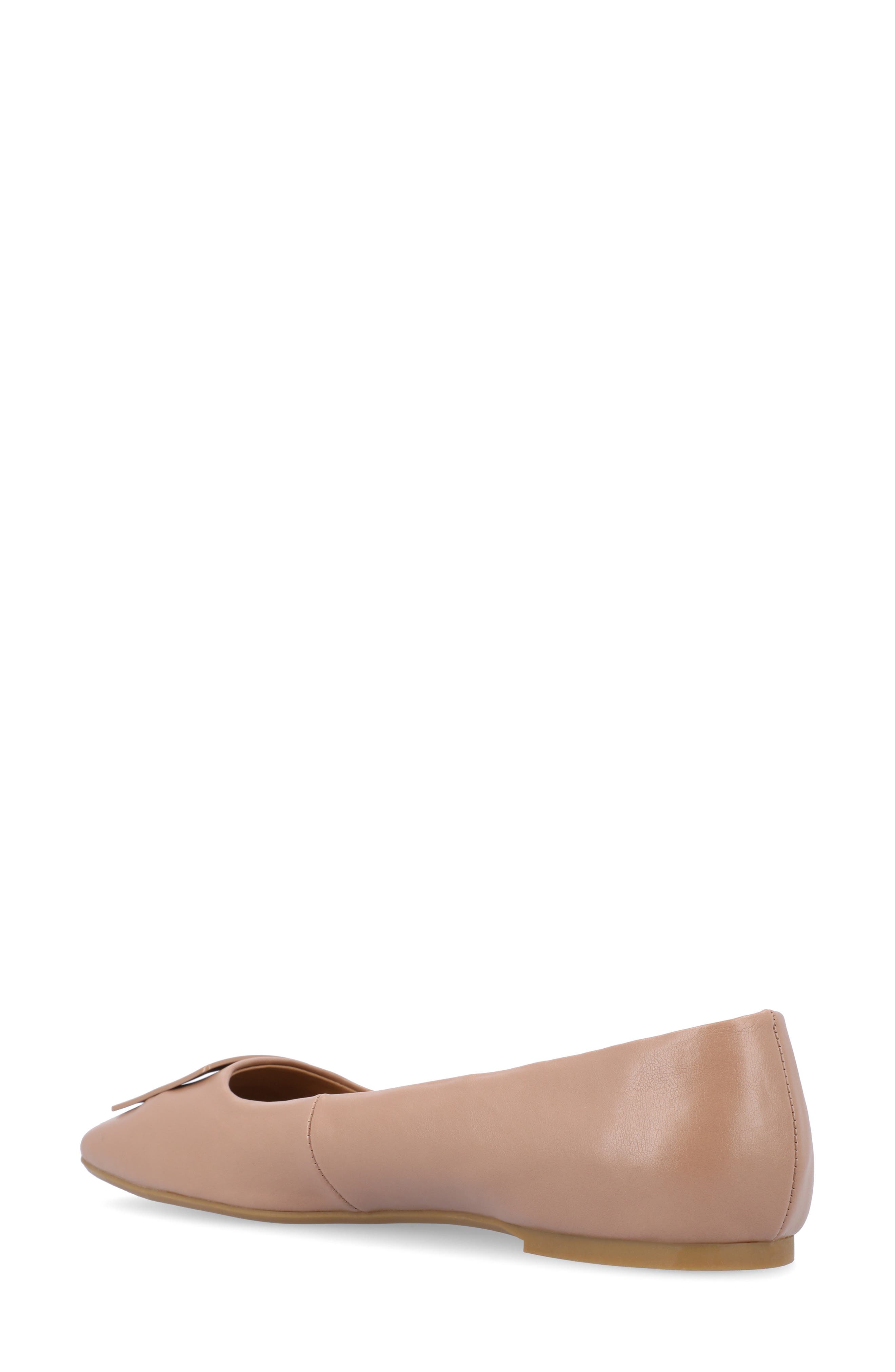 Zimia Square Buckle Flat, Alternate, color, TAN
