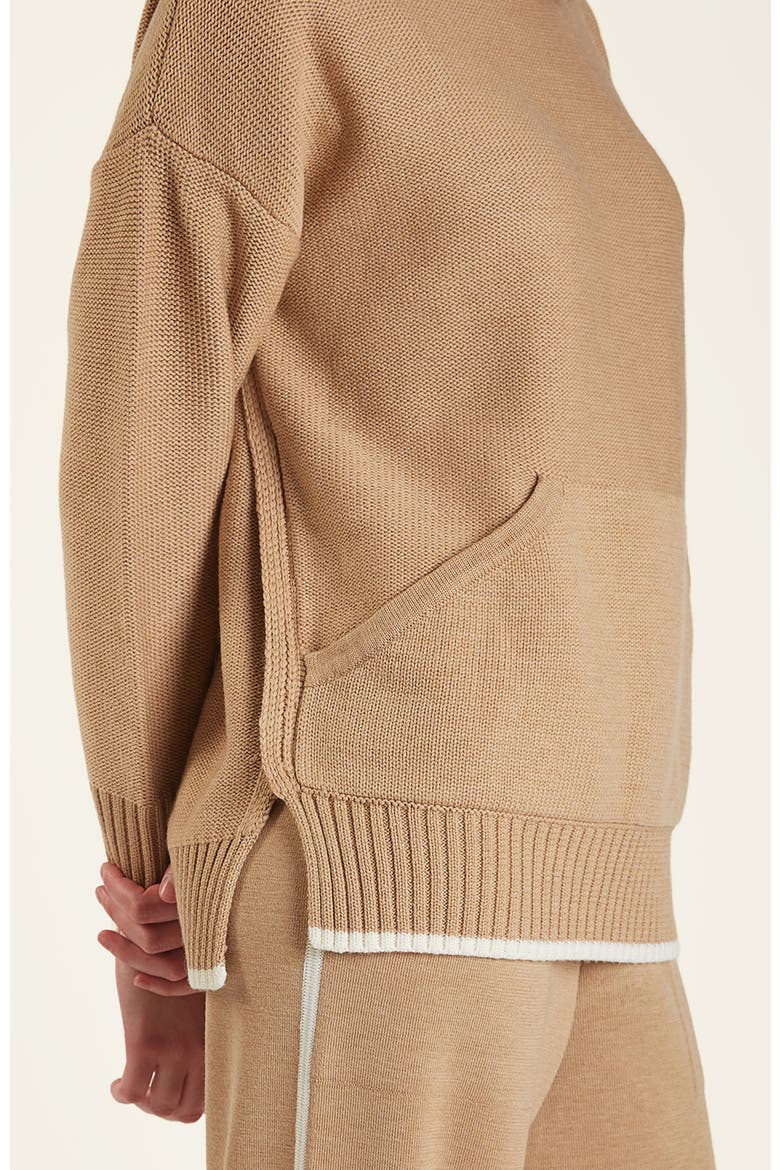 Merino Cozy Tunic Sweatshirt, Alternate, color, Camel
