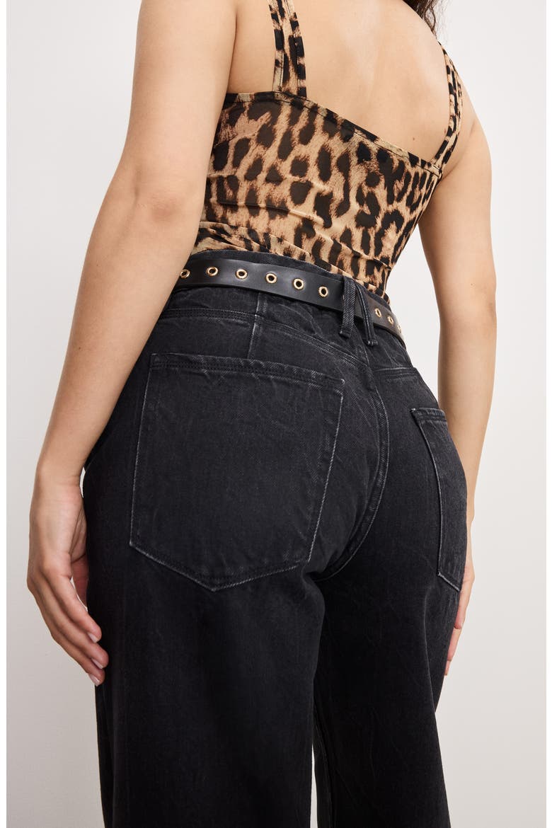 Good Petite '90s Relaxed Jeans, Alternate, color, BLACK406