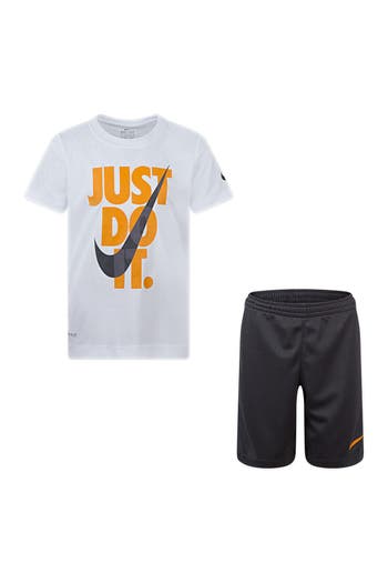 Nike Just Do It T-shirt & Shorts Set In Bedrock