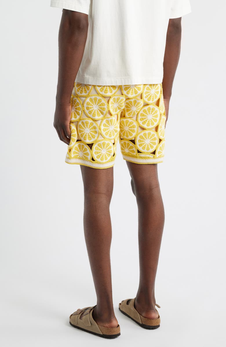 MAVRANS Lemon Crochet Shorts, Alternate, color, 