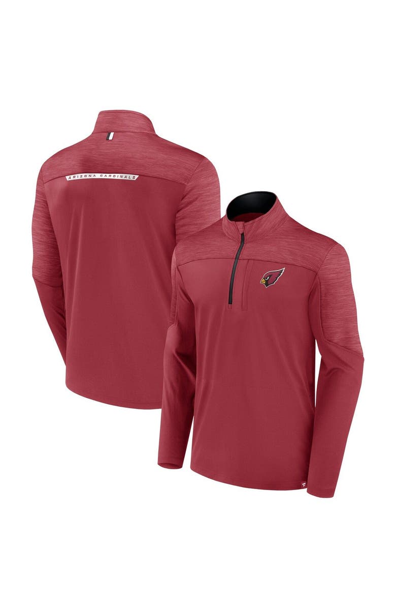 FANATICS Men's Fanatics Branded Cardinal Arizona Cardinals Defender Half-Zip Top, Main, color, Cardinal