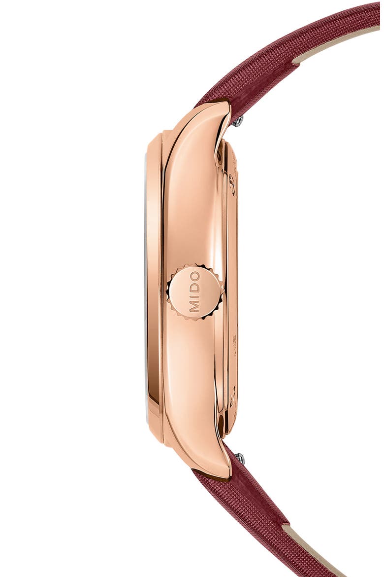 Belluna Royal Lady Watch & Fabric Watchband Gift Set, 33mm, Alternate, color, SILVER/ ROSE GOLD/ MULTI