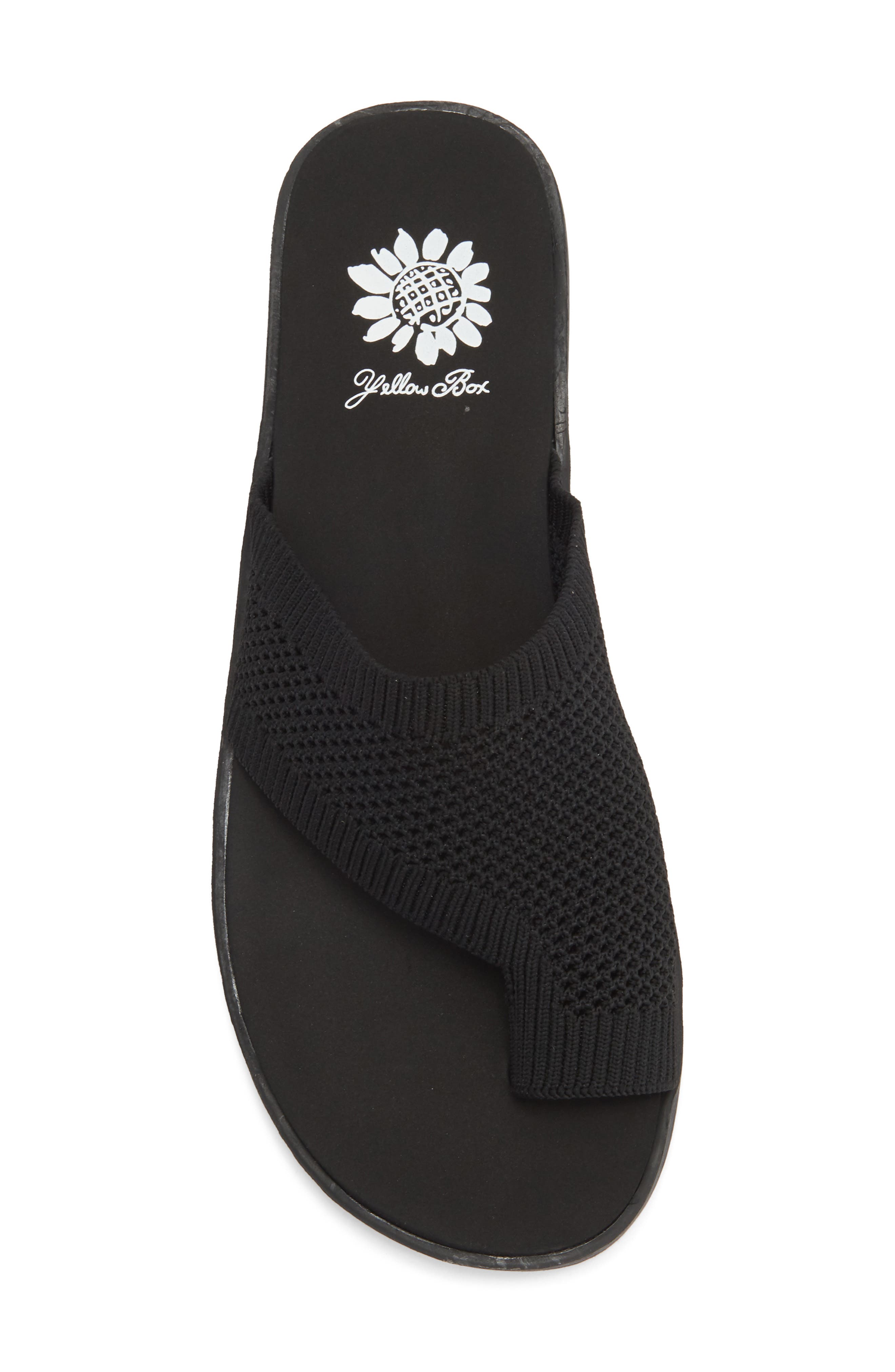 Yellow Box Premium Feeza Sandal, Alternate, color, Black