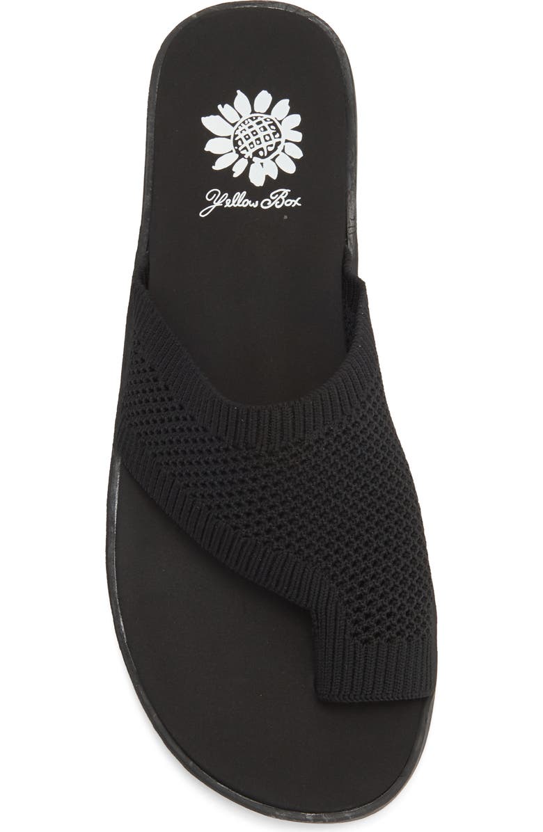 Yellow Box Premium Feeza Sandal, Alternate, color, Black
