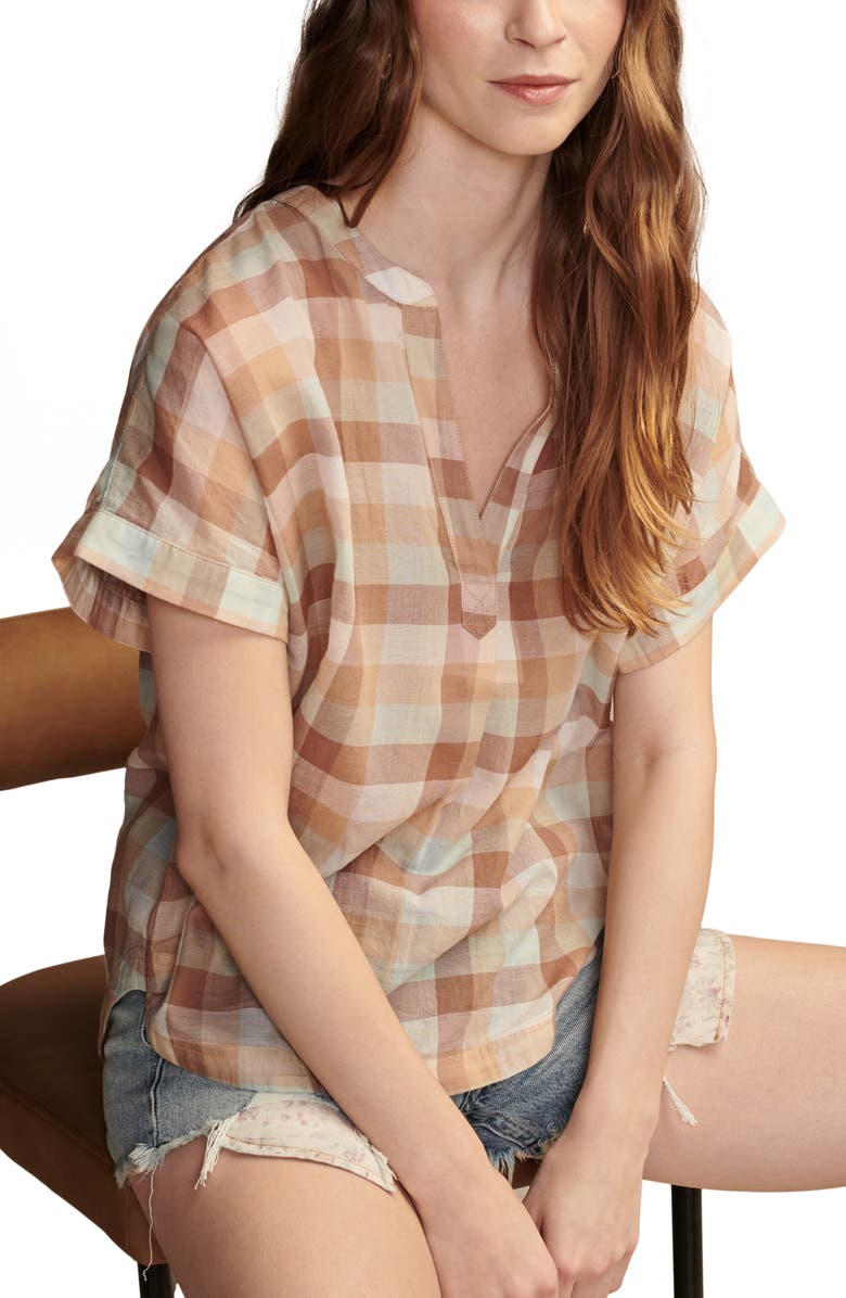 Lucky Brand Stripe Dolman Sleeve Pullover Top, Alternate, color, 