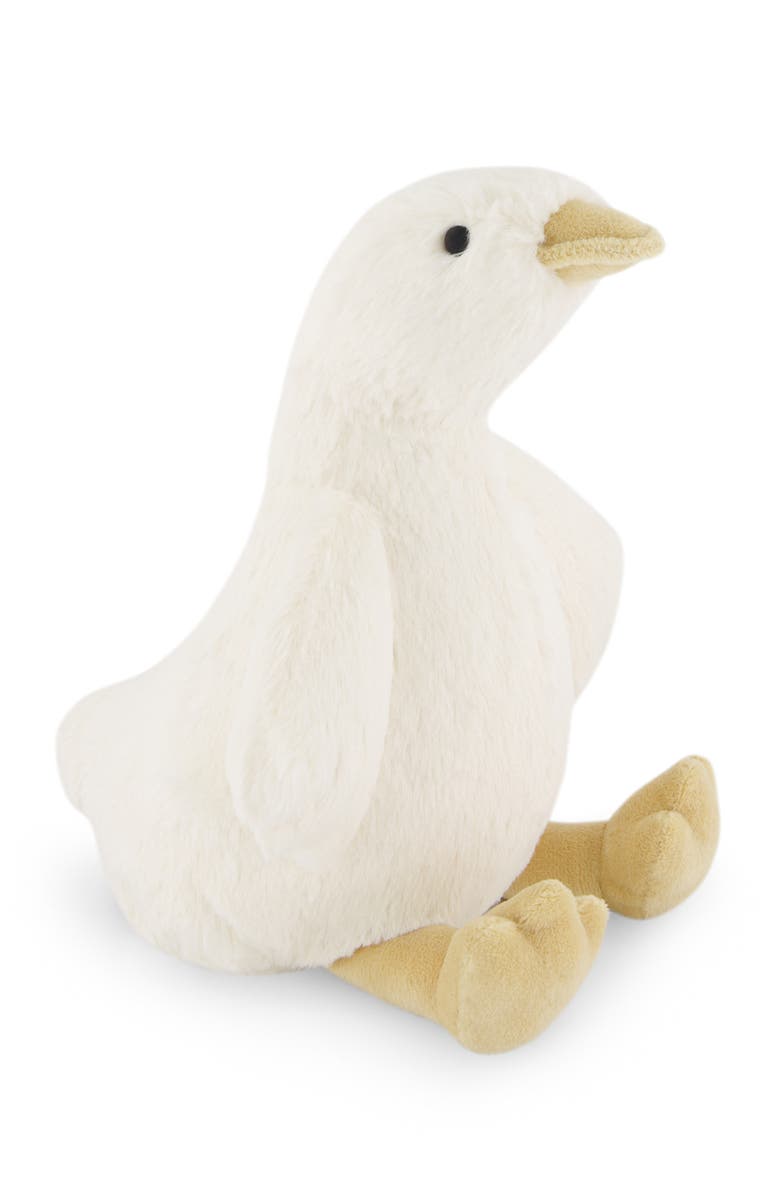Snuggle Bunnies Stuffed Animal Rose The Duck, Alternate, color, White