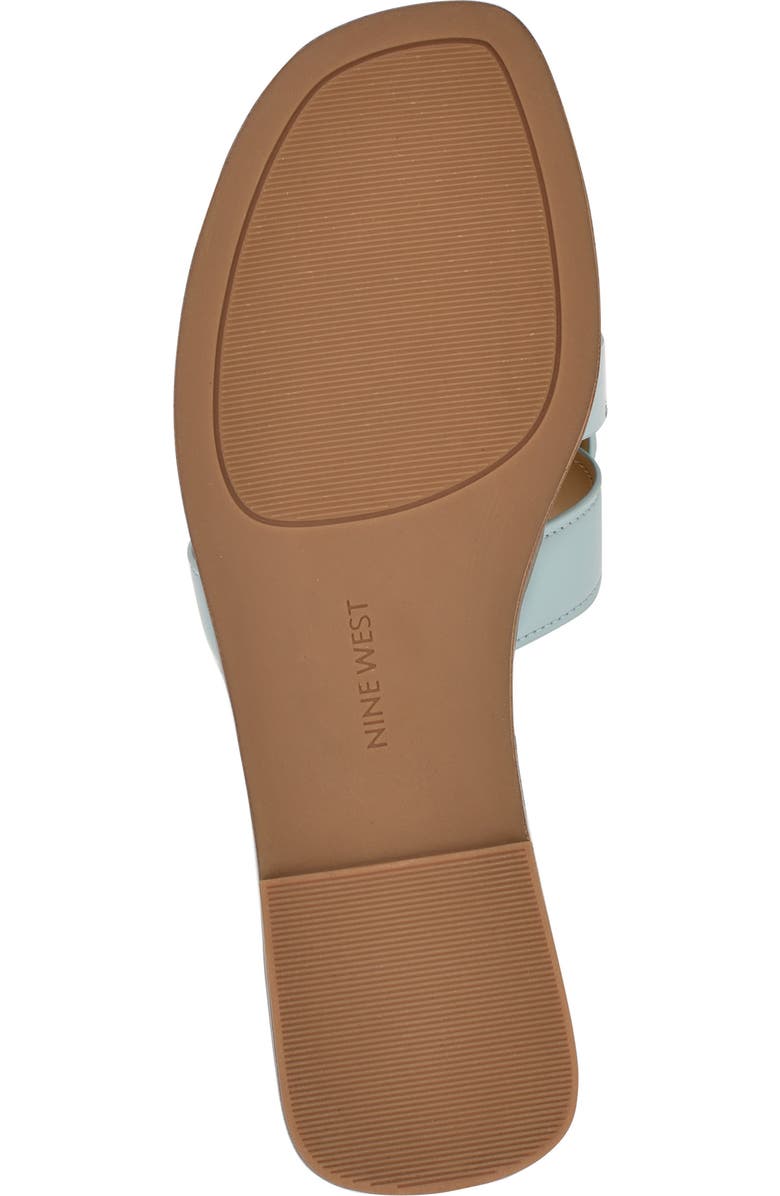 Nine West Glorie Slide Sandal, Alternate, color, Light Blue