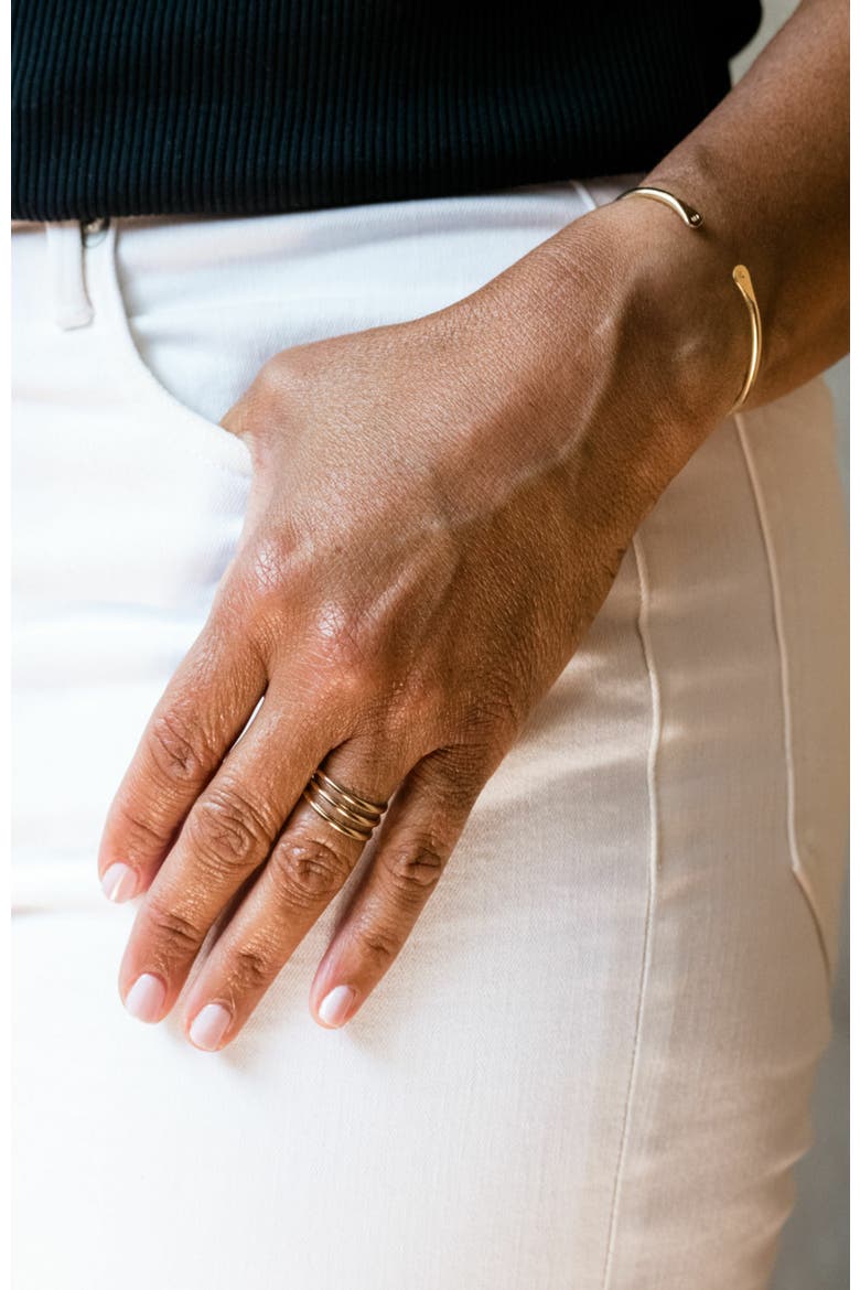 Contour Ring, Alternate, color, Gold-filled