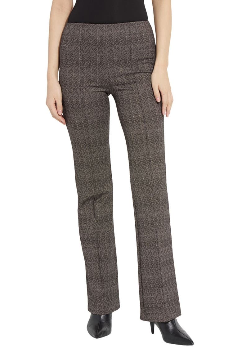 Lyssé Houndstooth Jacquard Flare Leggings, Main, color, SPECKLED SALT AND PEPPER