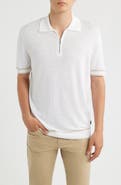 BOSS Norberto Linen Blend Short Sleeve Sweater